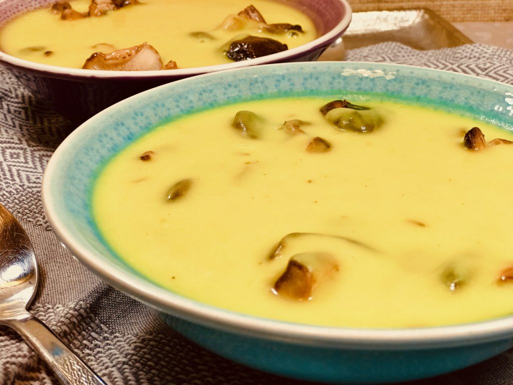 Celerová polévka s houbami shittake - recepty pro hubnutí