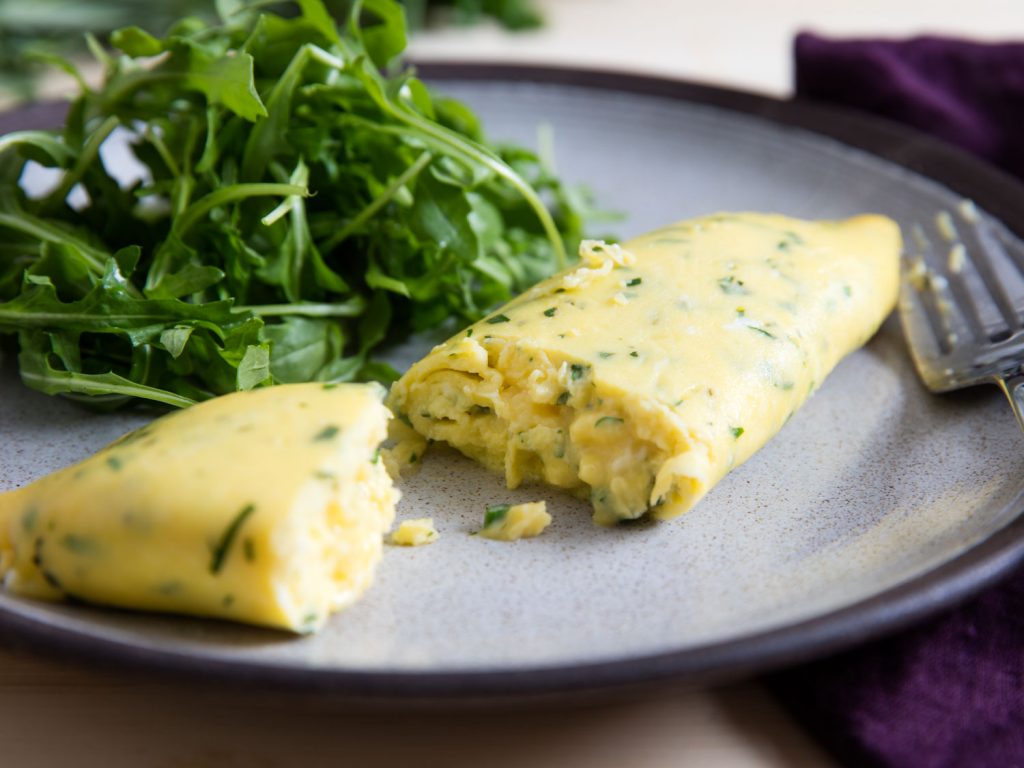 Francouzská omeleta, rukola - recepty pro hubnutí, recepty Metabolic Balance, Low carb