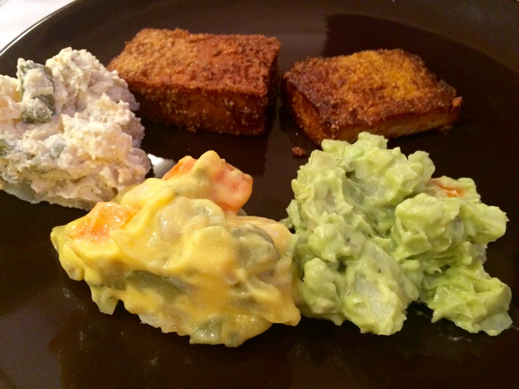 Křupavé tofu a 3 verze bramborového salátu - - kurzy vaření podle metabolic balance