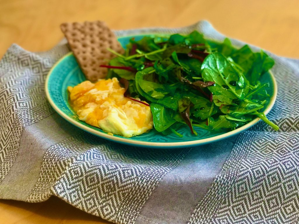 Vajíčka se špenátovým salátem - recepty Metabolic Balance