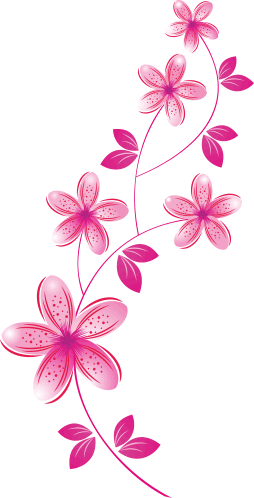 Vinilo decorativo flores rosas